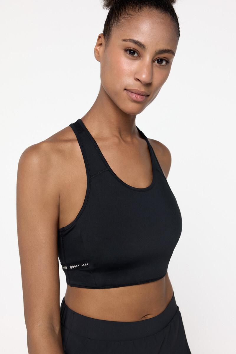 women'secret Sujetador deportivo reversible negro/estampado Ofertas