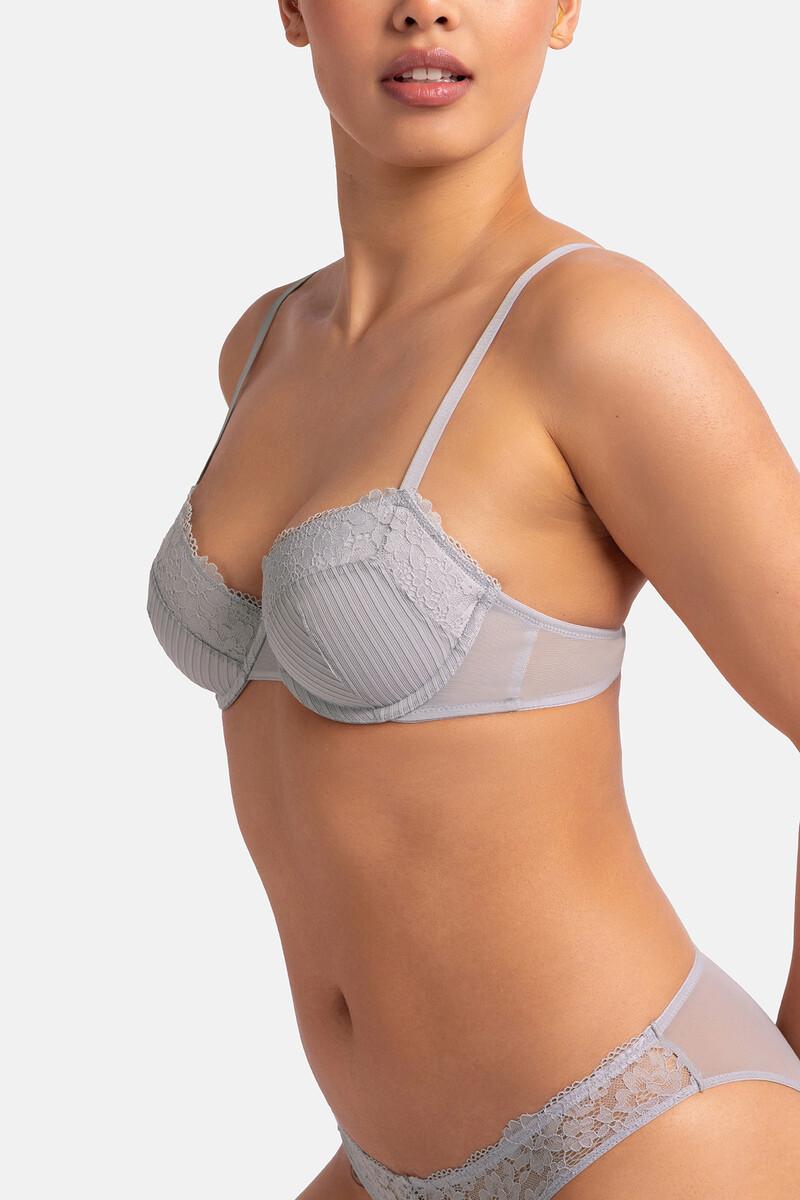 women'secret Pack 2 sujetadores encajegris y negro Oferta especial