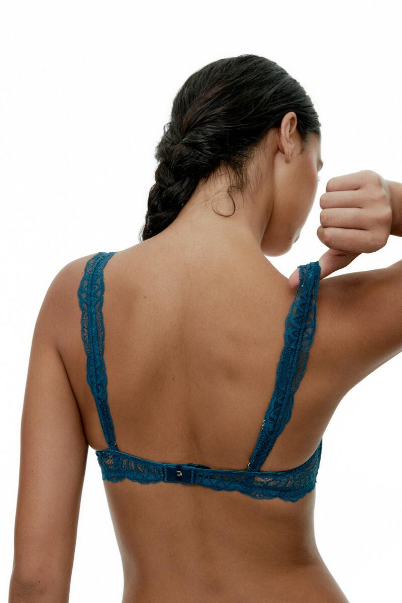 women'secret Bralette Falso aro Eleanor - Legion Blue Grandes descuentos
