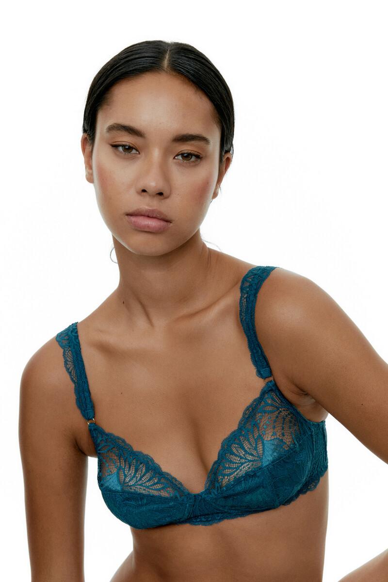 women'secret Bralette Falso aro Eleanor - Legion Blue Grandes descuentos