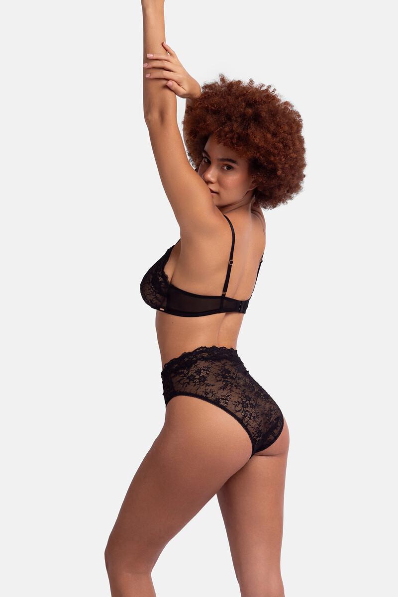 women'secret Sujetador bralette encaje negro Precios de Black Friday