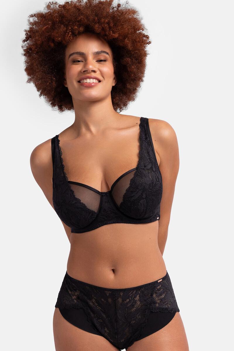 women'secret Sujetador con aro sin relleno encaje negro Outlet