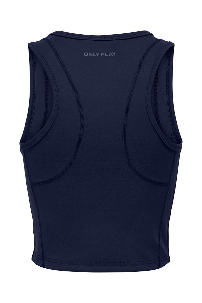 women'secret Top corto sin mangas color azul marino Rebajas de fábrica