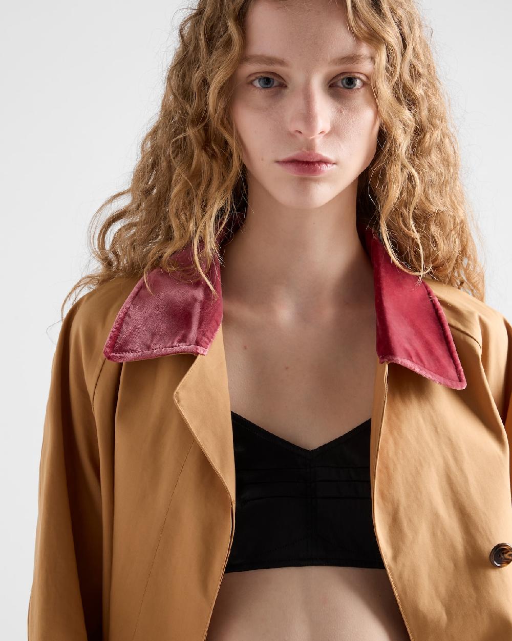 Prada Impermeable de algodón Ventas relámpago