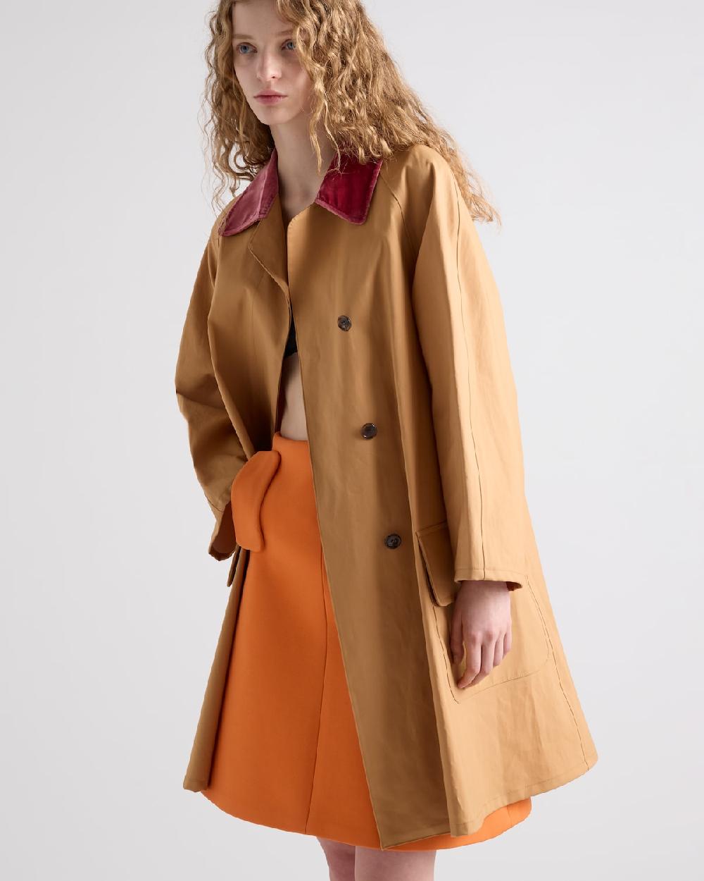 Prada Impermeable de algodón Ventas relámpago