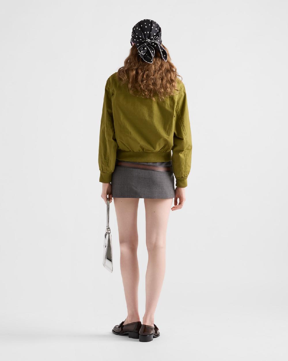 Prada Chaqueta de popelín Tienda