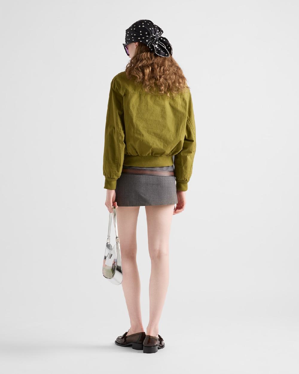 Prada Minifalda de lana técnica Tienda
