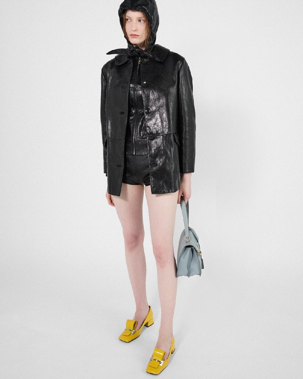 Prada Chaquetón de piel Mejor oferta