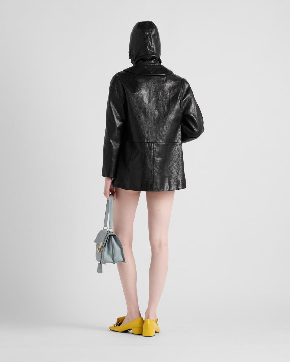 Prada Chaquetón de piel Mejor oferta