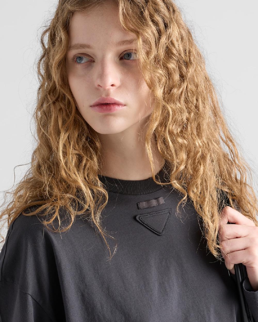Prada Camiseta de punto de manga larga Rebajas top