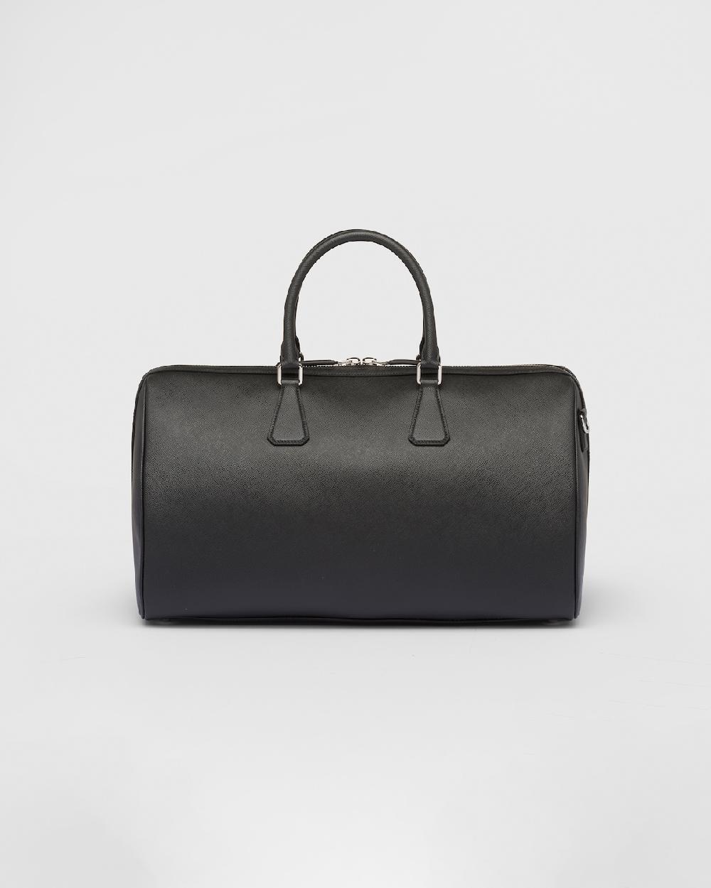 Prada Bolsa de viaje de piel Saffiano En oferta
