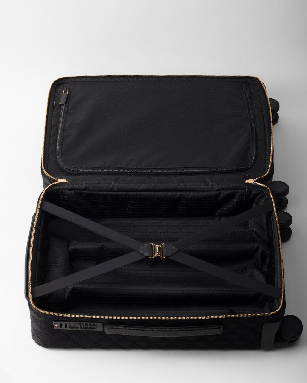 Prada Trolley de tela bordada Gran oferta