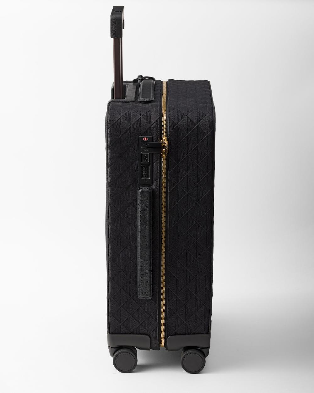 Prada Trolley de tela bordada Gran oferta