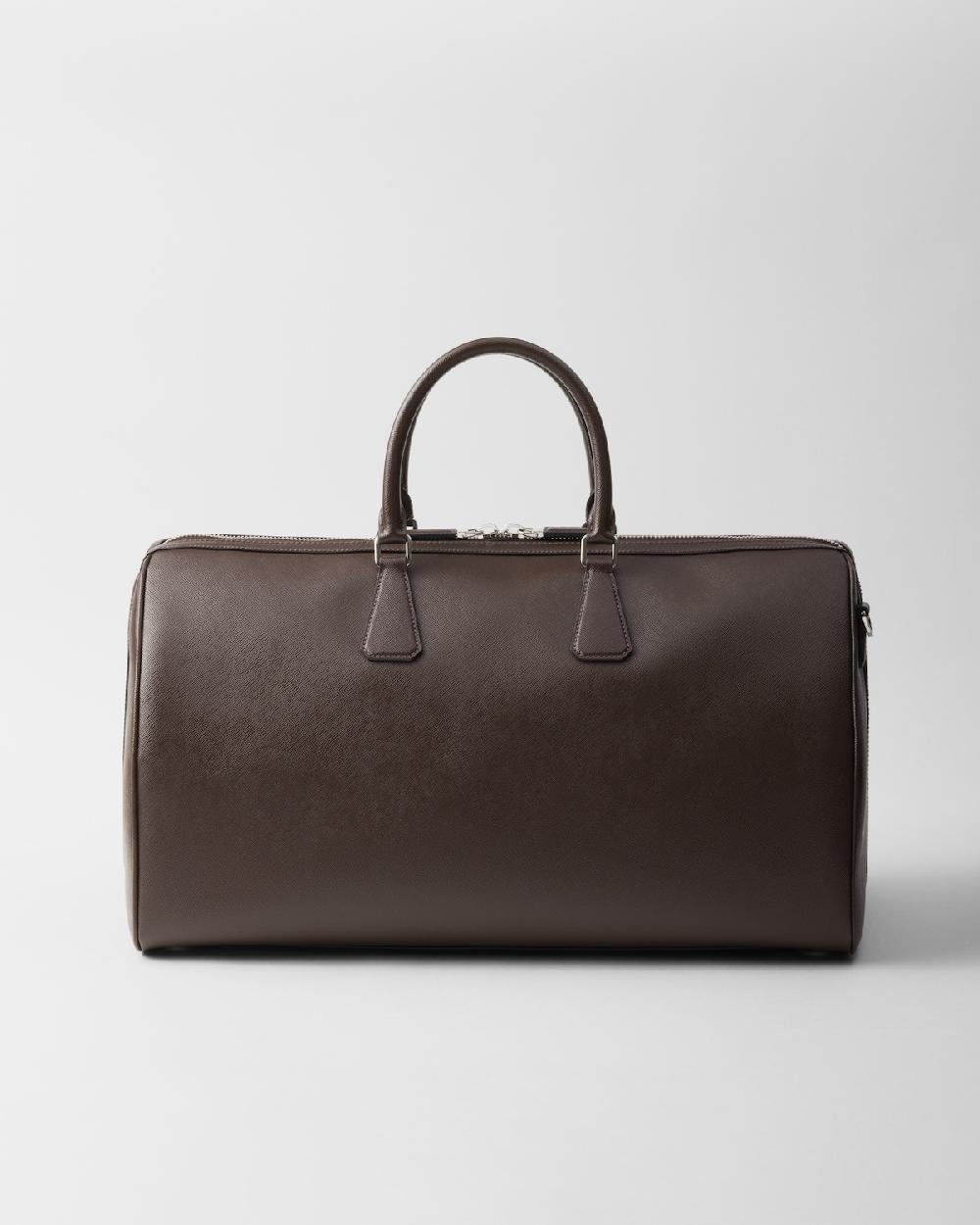 Prada Bolsa de lona en piel Saffiano Ventas relámpago