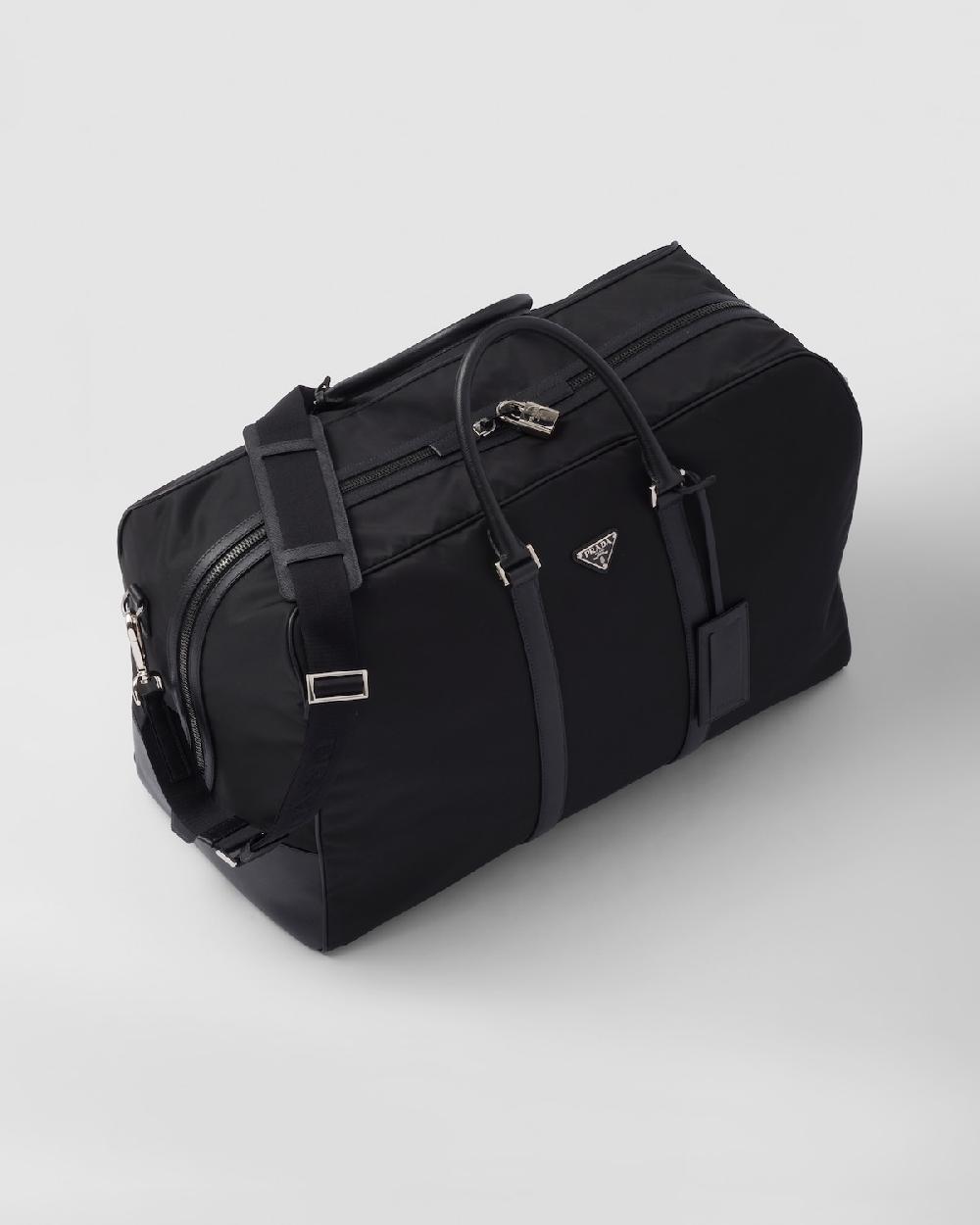 Prada Bolsa de lona en piel Saffiano y Re-Nylon Tienda