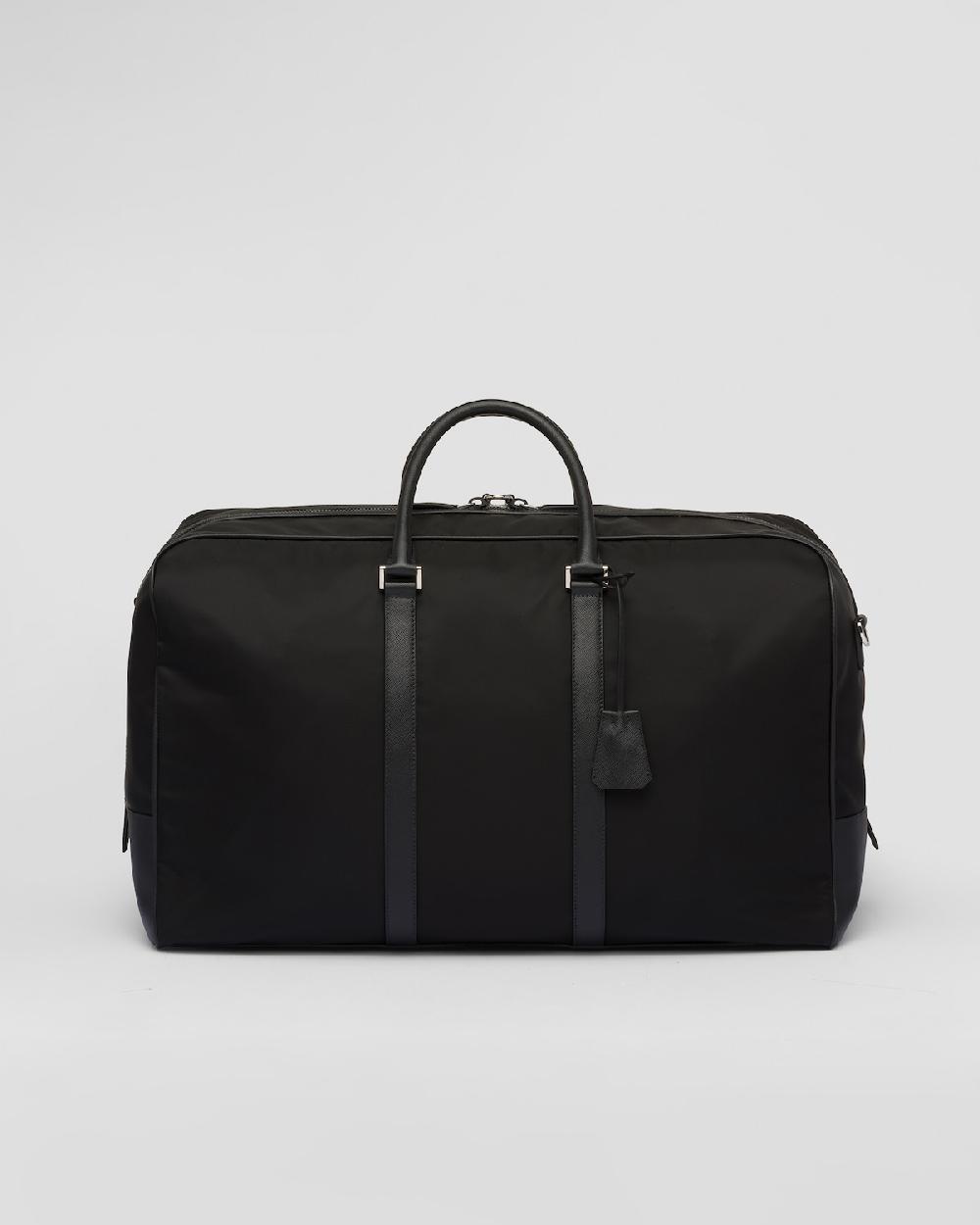 Prada Bolsa de lona en piel Saffiano y Re-Nylon Tienda
