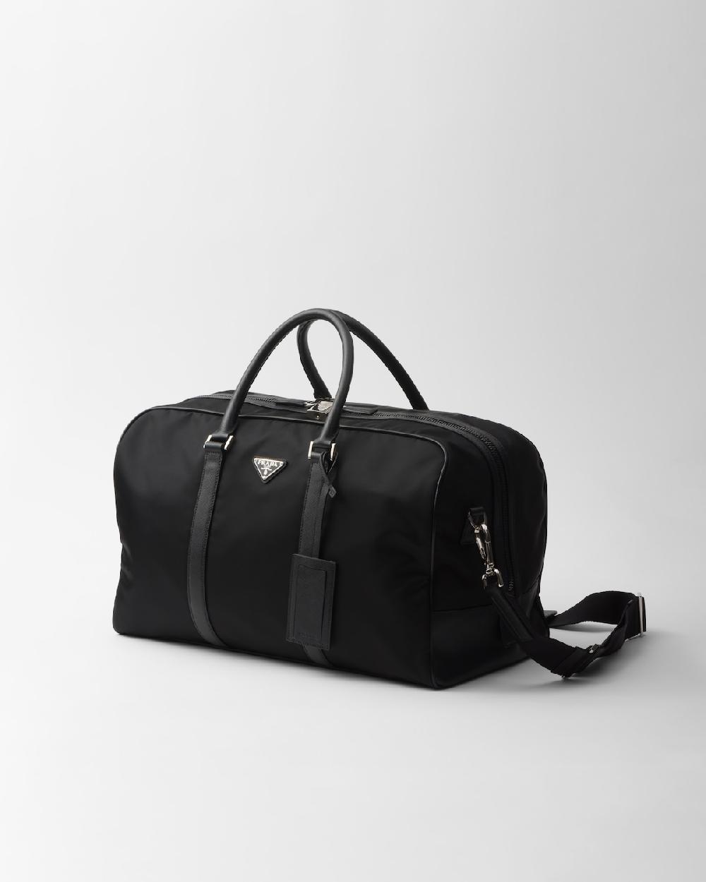 Prada Bolsa de piel Saffiano y Re-Nylon Mejor oferta
