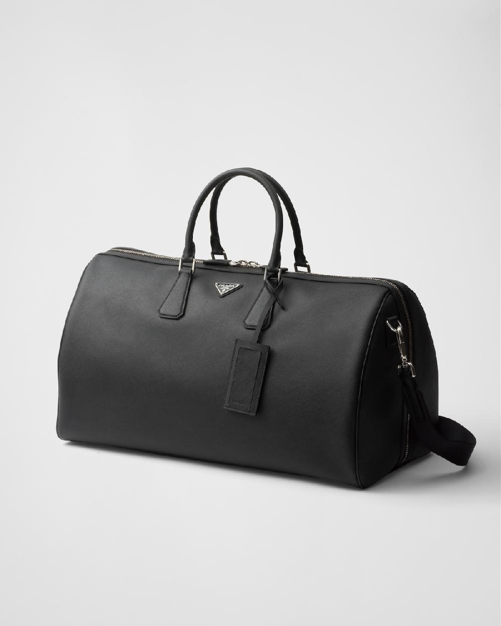 Prada Bolsa de lona en piel Saffiano Rebajas top