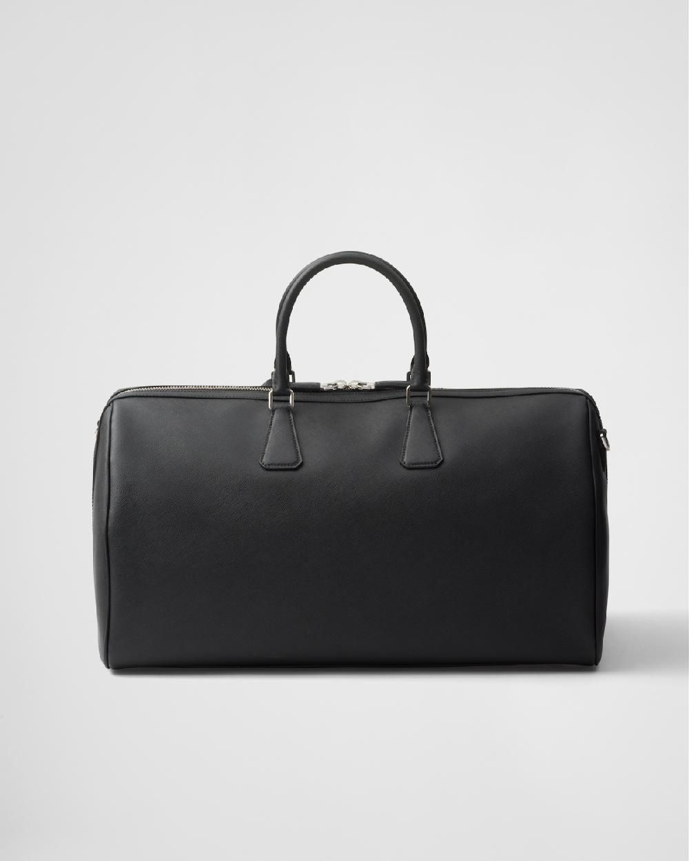 Prada Bolsa de lona en piel Saffiano Rebajas top