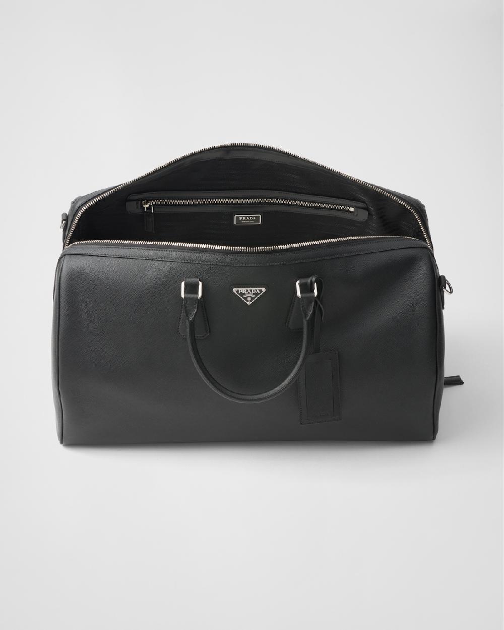 Prada Bolsa de lona en piel Saffiano Rebajas top
