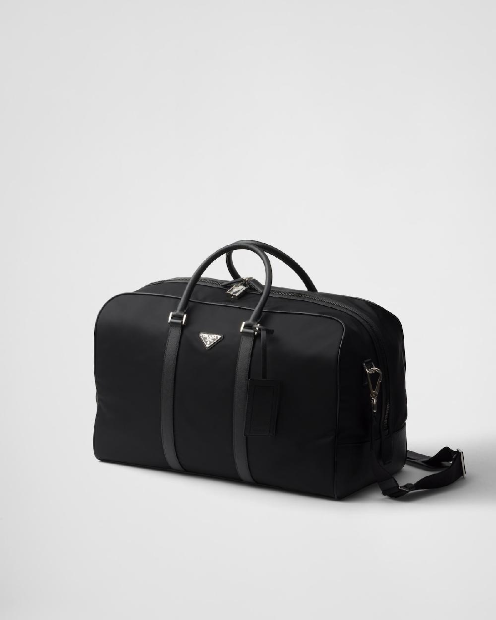 Prada Bolsa de piel Saffiano y Re-Nylon Oferta especial