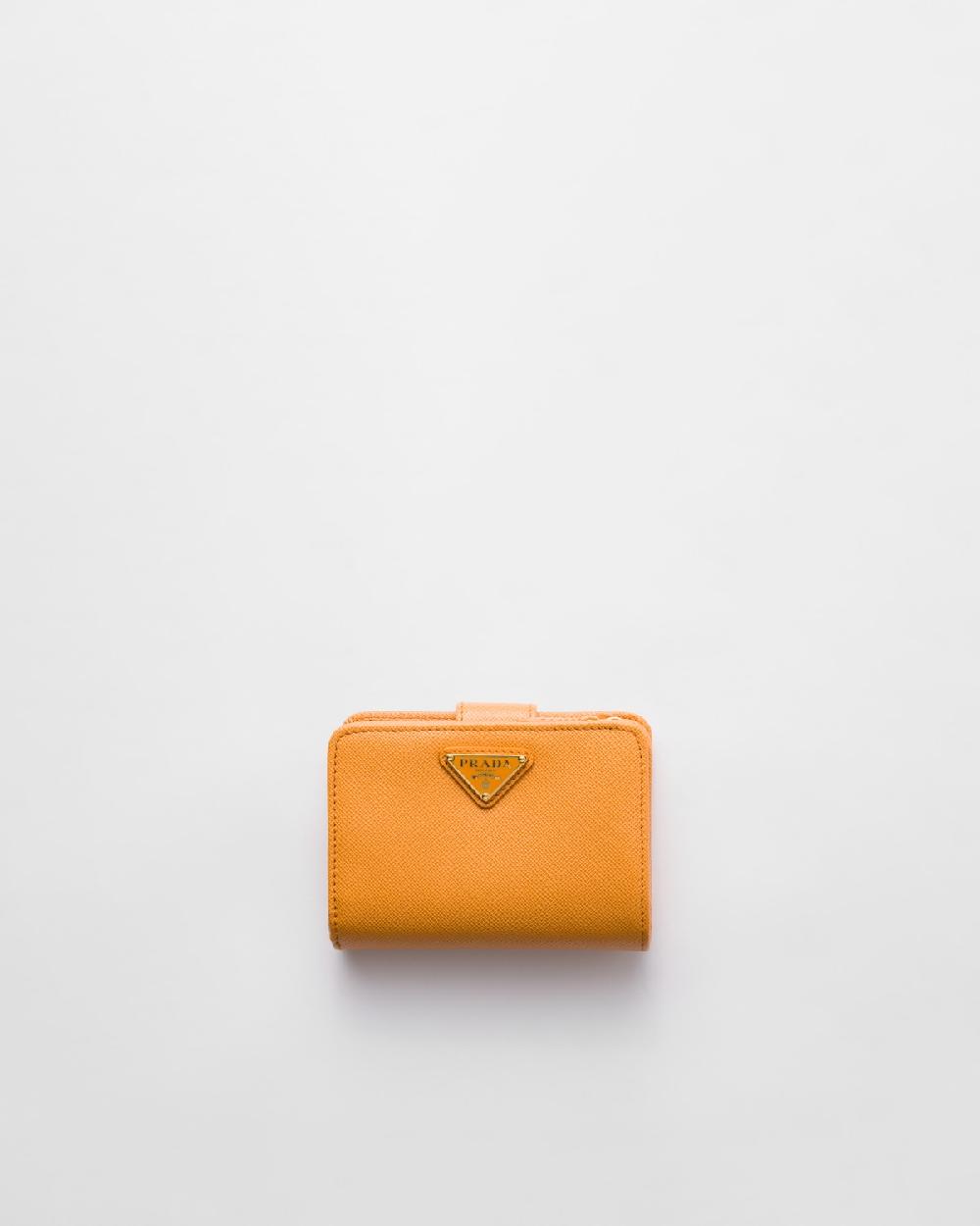 Prada Cartera pequeña de piel Saffiano Promoción por tiempo limitado
