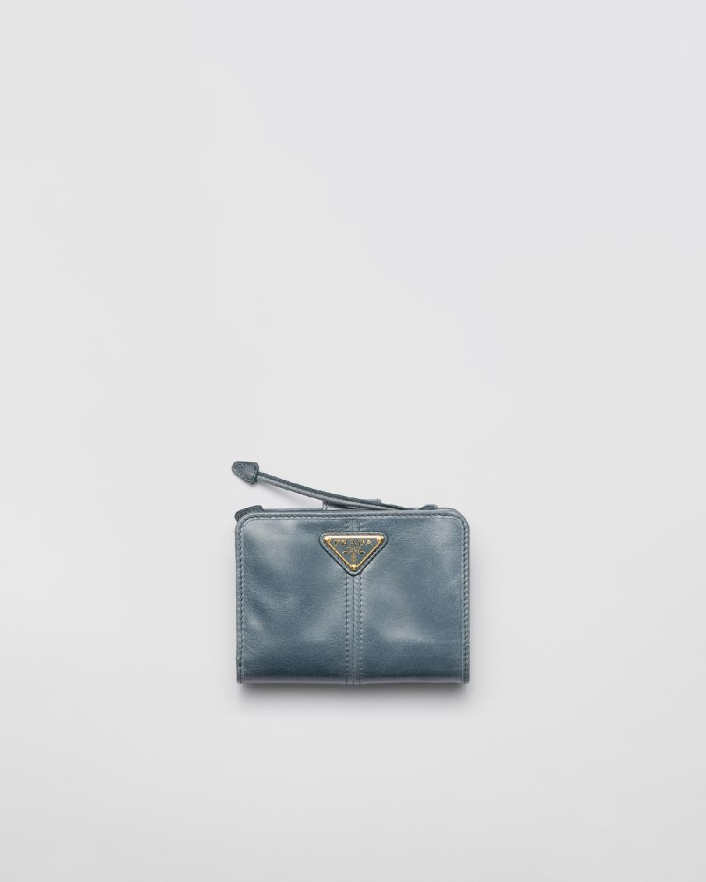 Prada Cartera pequeña de piel Ofertas especiales