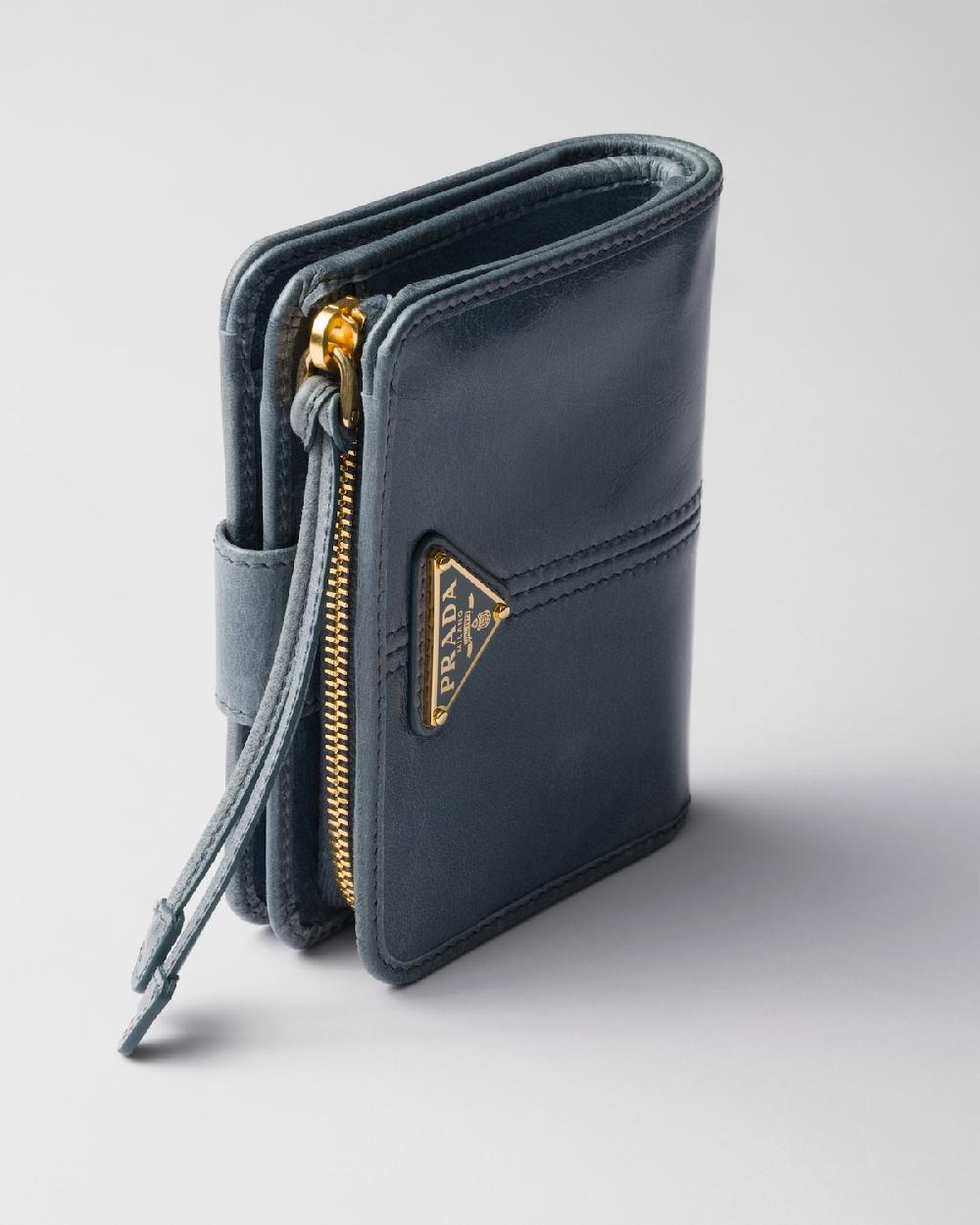 Prada Cartera pequeña de piel Ofertas especiales