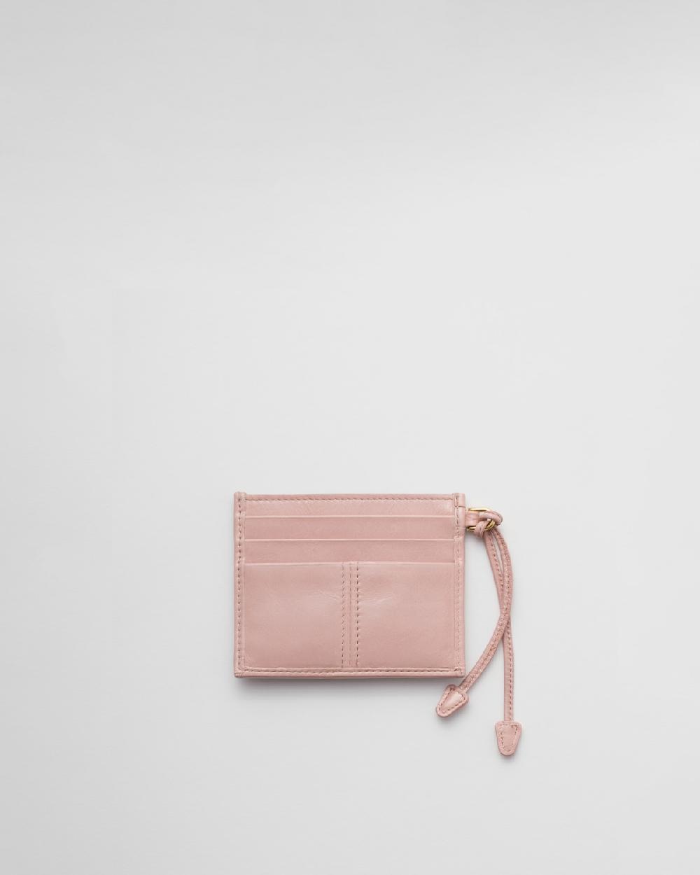 Prada Tarjetero de piel Grandes ahorros