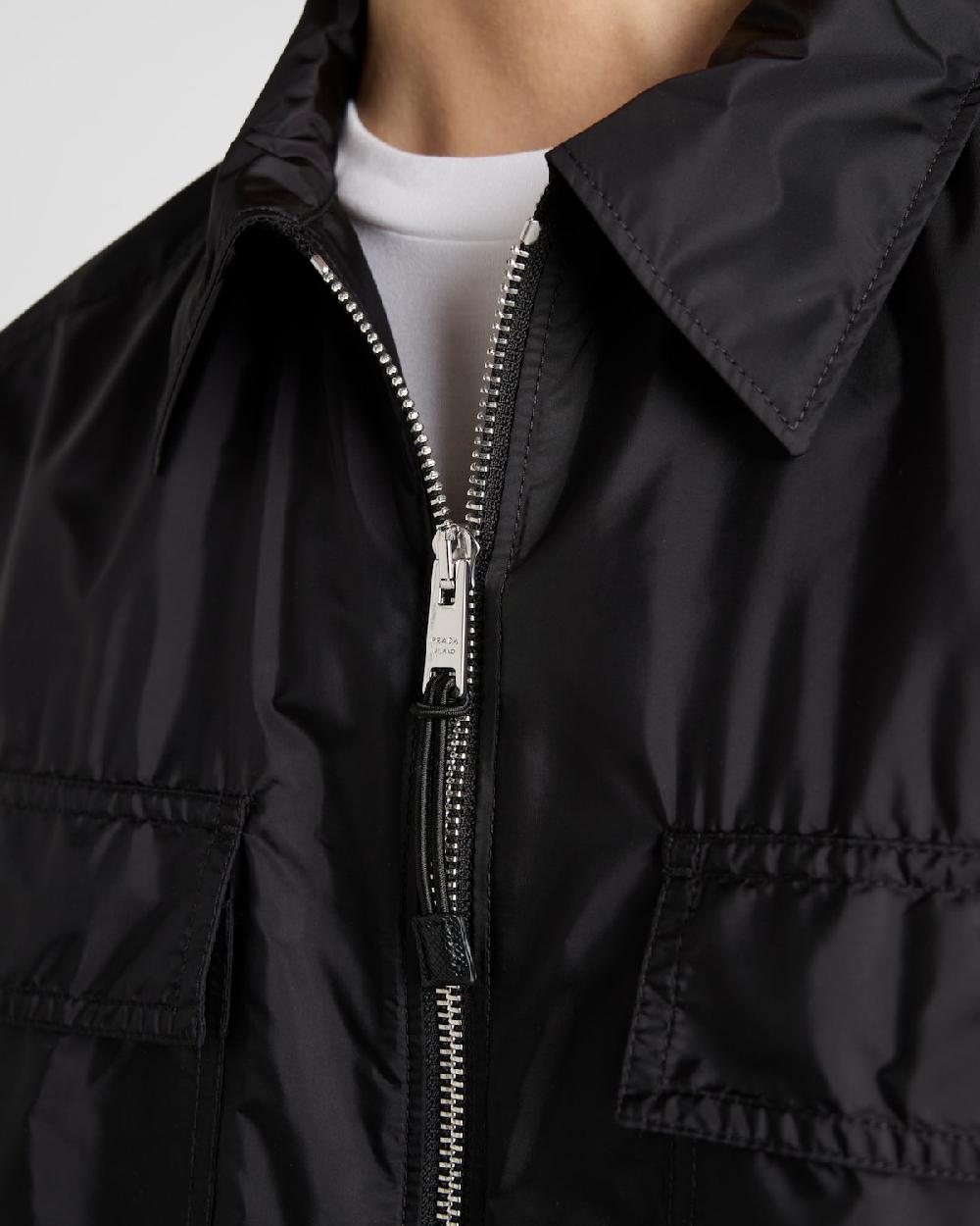 Prada Camisa de manga corta en ligero Re-Nylon Outlet