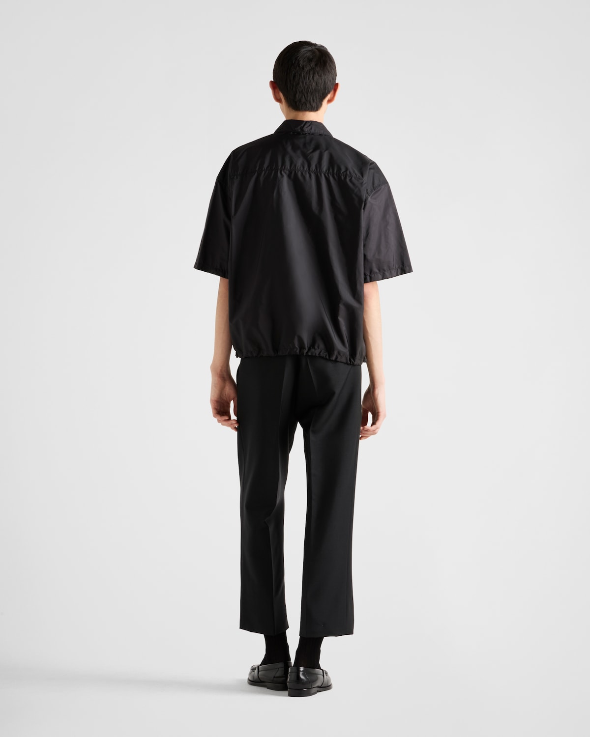 Prada Camisa de manga corta en ligero Re-Nylon Outlet