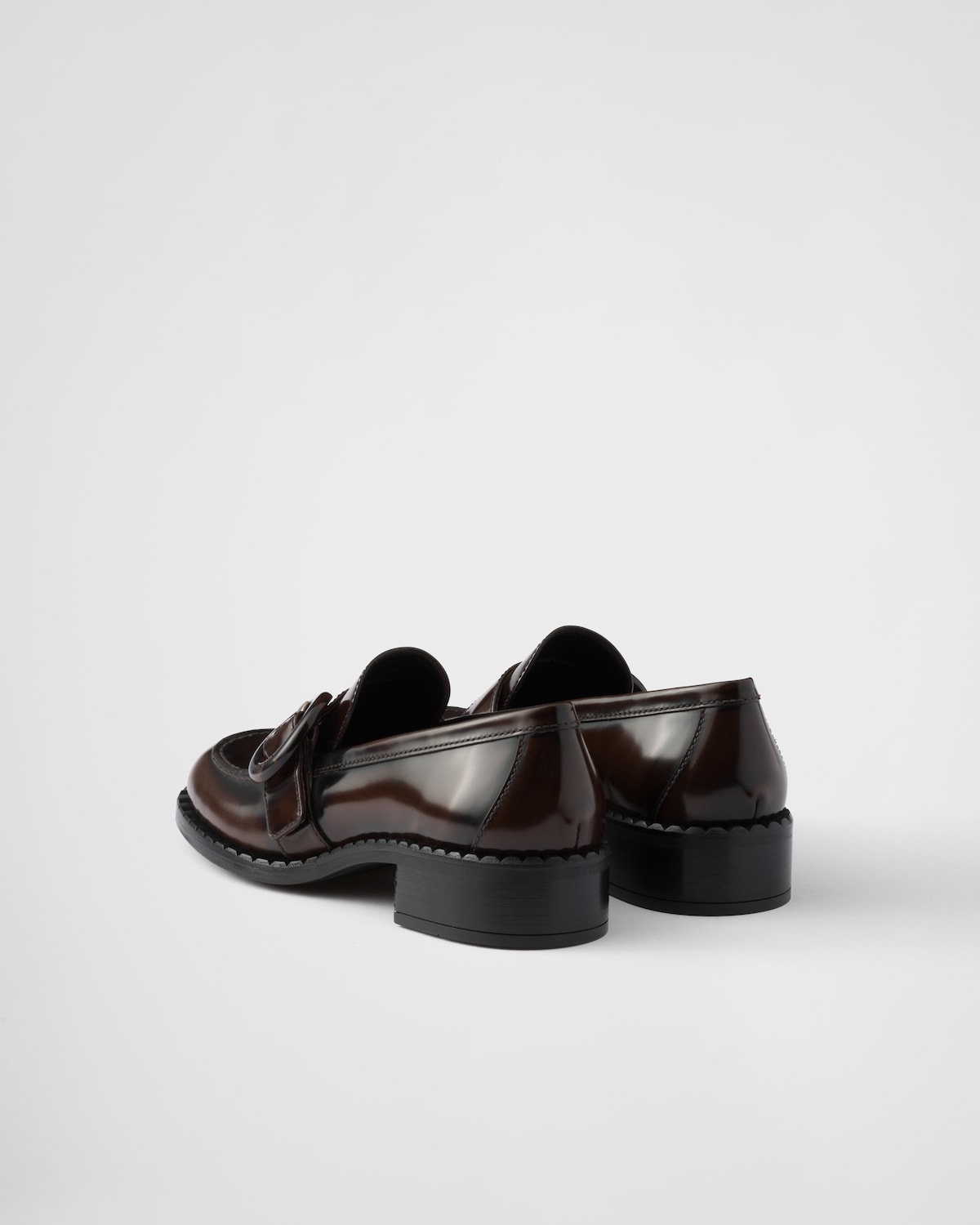 Prada Mocasines de piel cepillada Rebajas baratas
