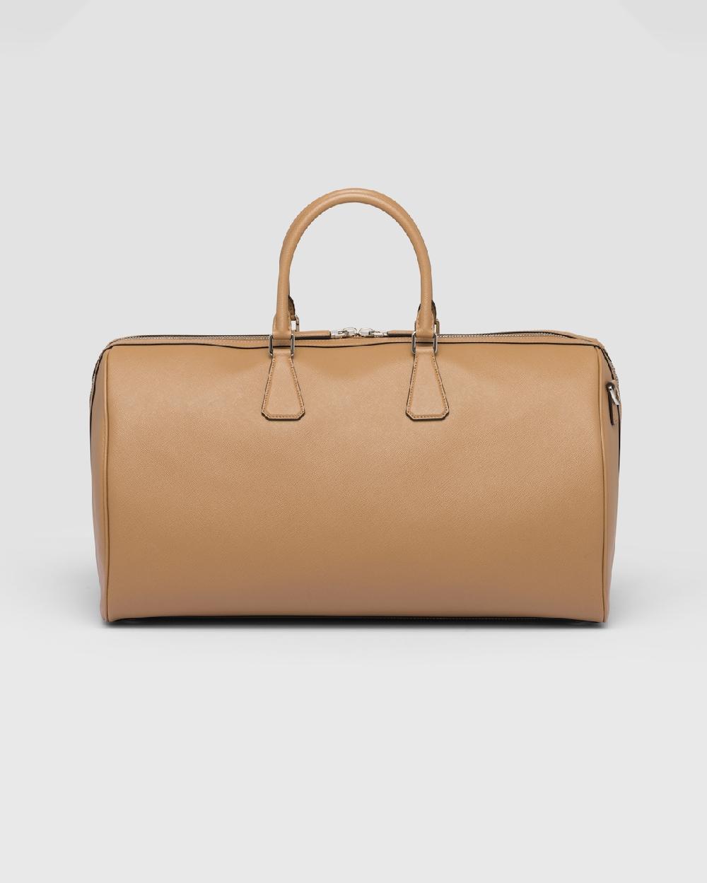 Prada Bolsa de lona en piel Saffiano Liquidación