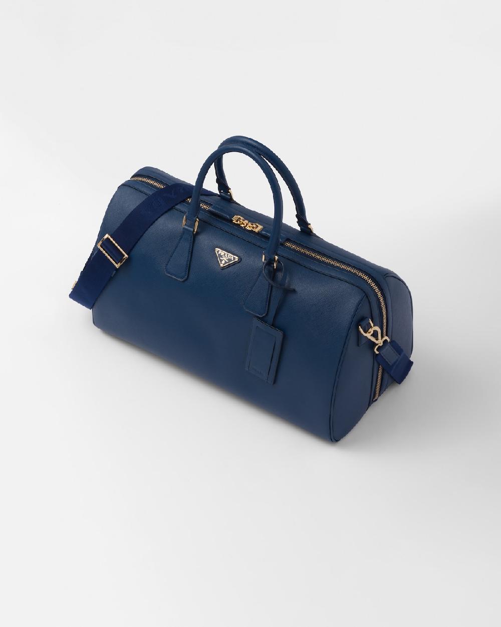 Prada Bolsa de viaje de piel Saffiano Rebajas online