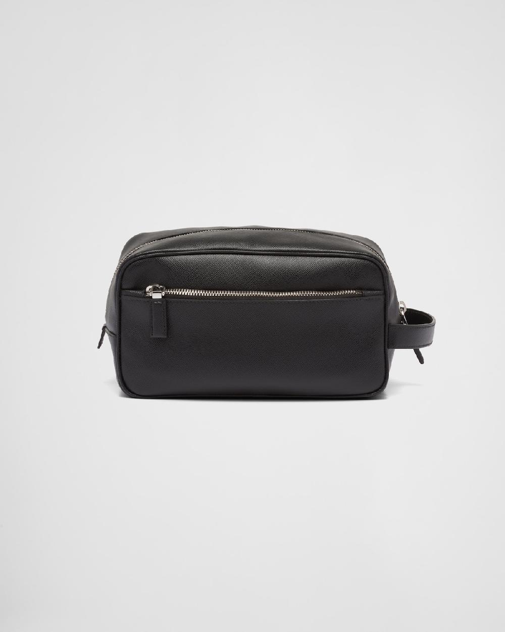 Prada Pouch de viaje en piel Saffiano Rebajas top