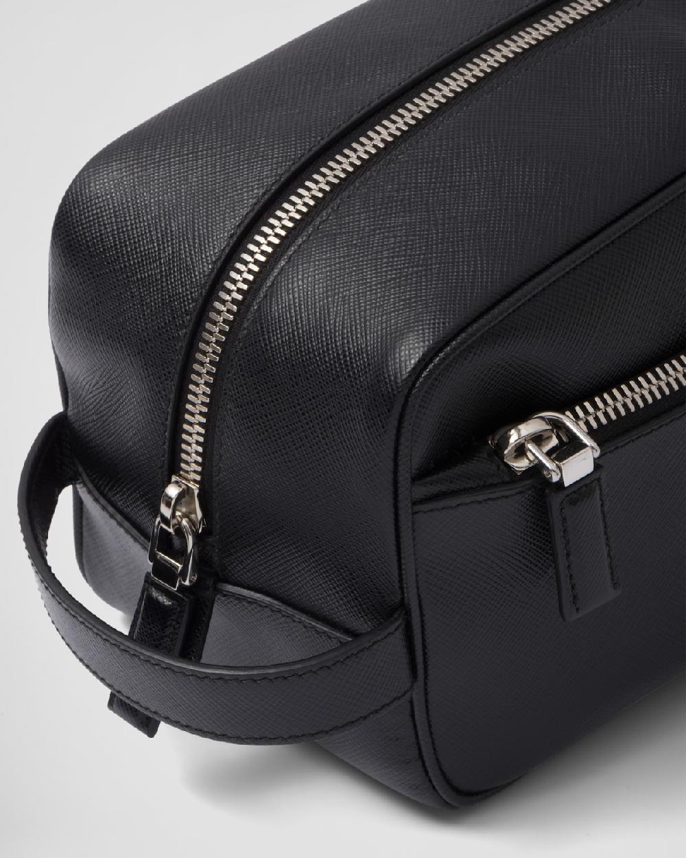 Prada Pouch de viaje en piel Saffiano Rebajas top