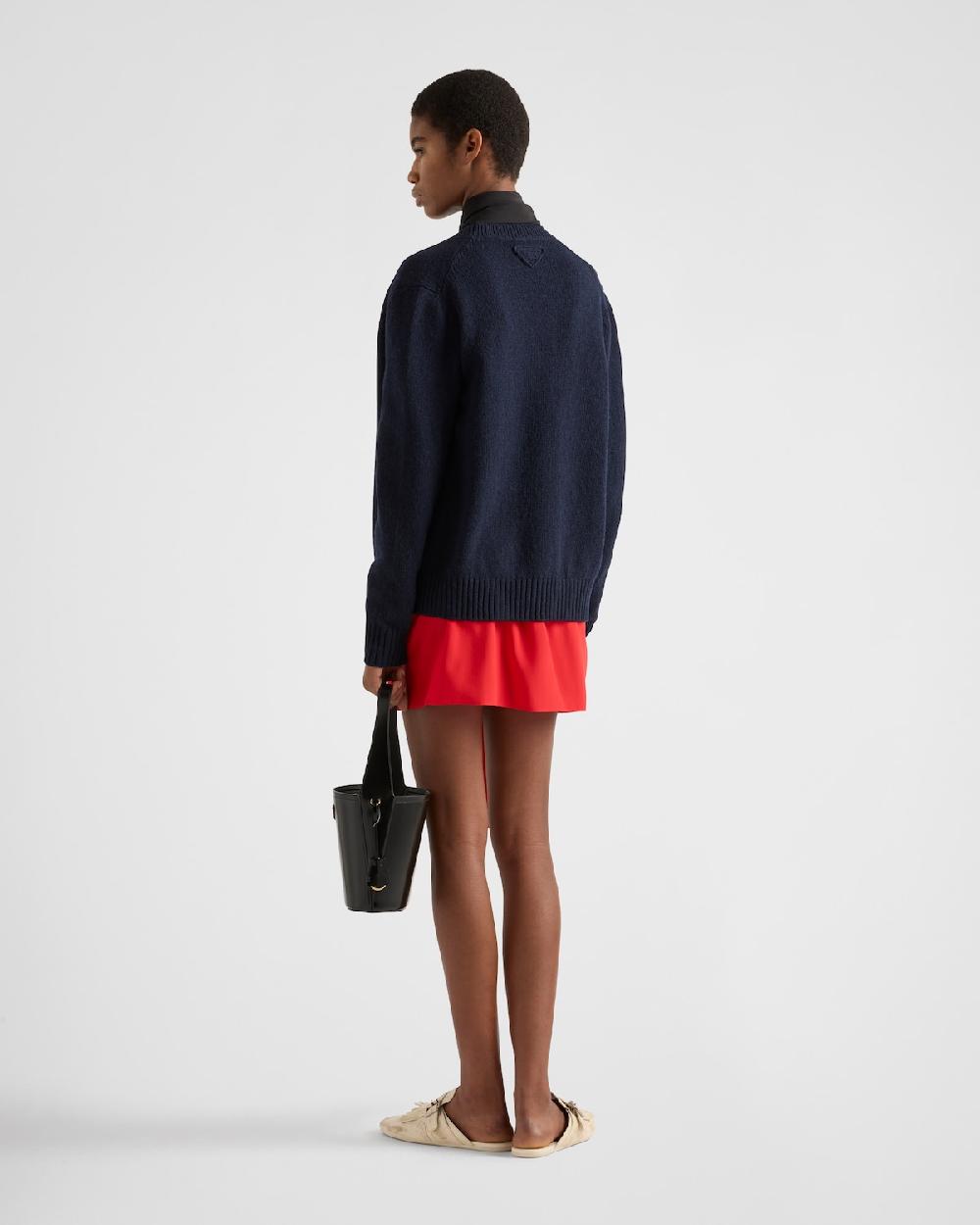 Prada Minifalda de crepé de China Último día