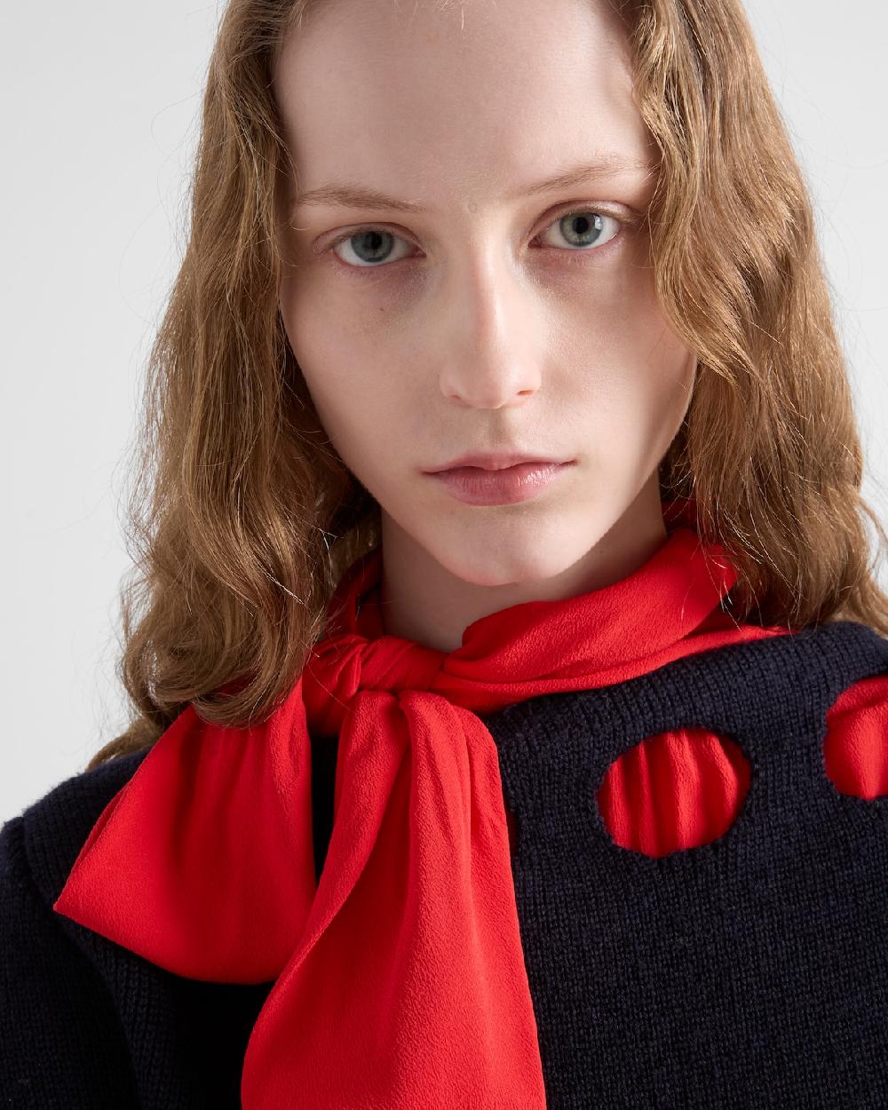 Prada Jersey con cuello barco de algodón Ahorra y exporta