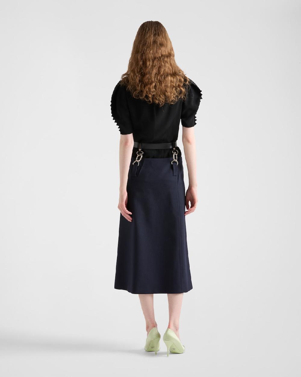 Prada Top de crepé de cady Última moda