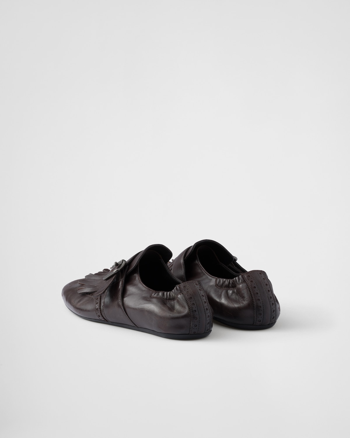 Prada Zapatos Shuffle con tira de hebilla y flecos Ofertas de temporada
