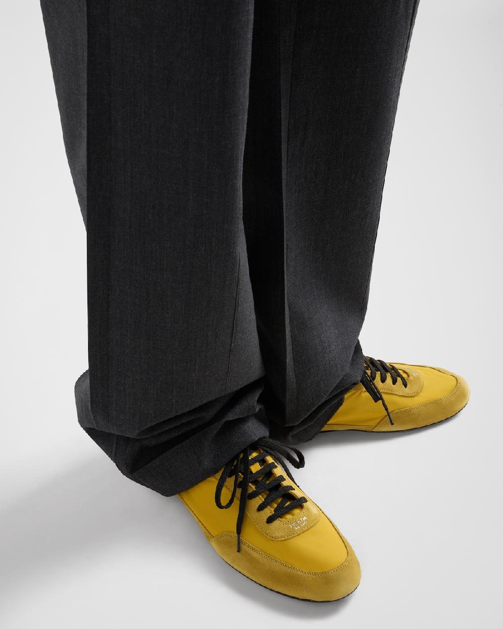 Prada Zapatillas Collapse de Re-Nylon y ante con elástico 2025