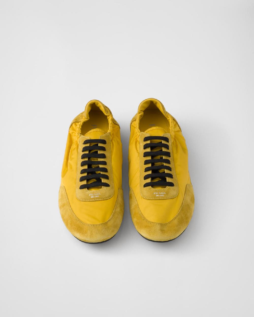 Prada Zapatillas Collapse de Re-Nylon y ante con elástico 2025
