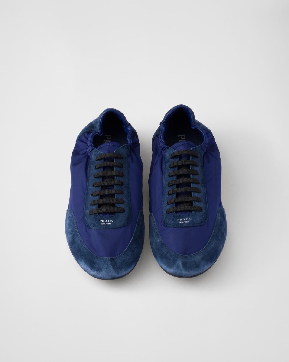 Prada Zapatillas Collapse de Re-Nylon y ante con elástico Outlet