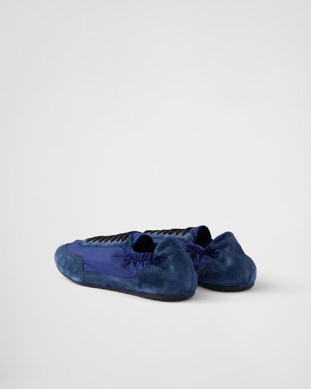 Prada Zapatillas Collapse de Re-Nylon y ante con elástico Outlet