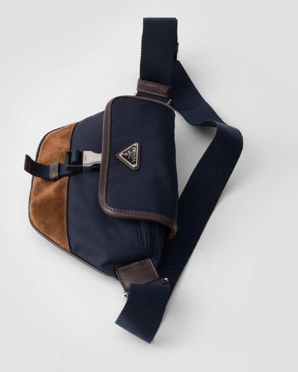 Prada Bolso bandolera de Re-Nylon y piel Mejor oferta