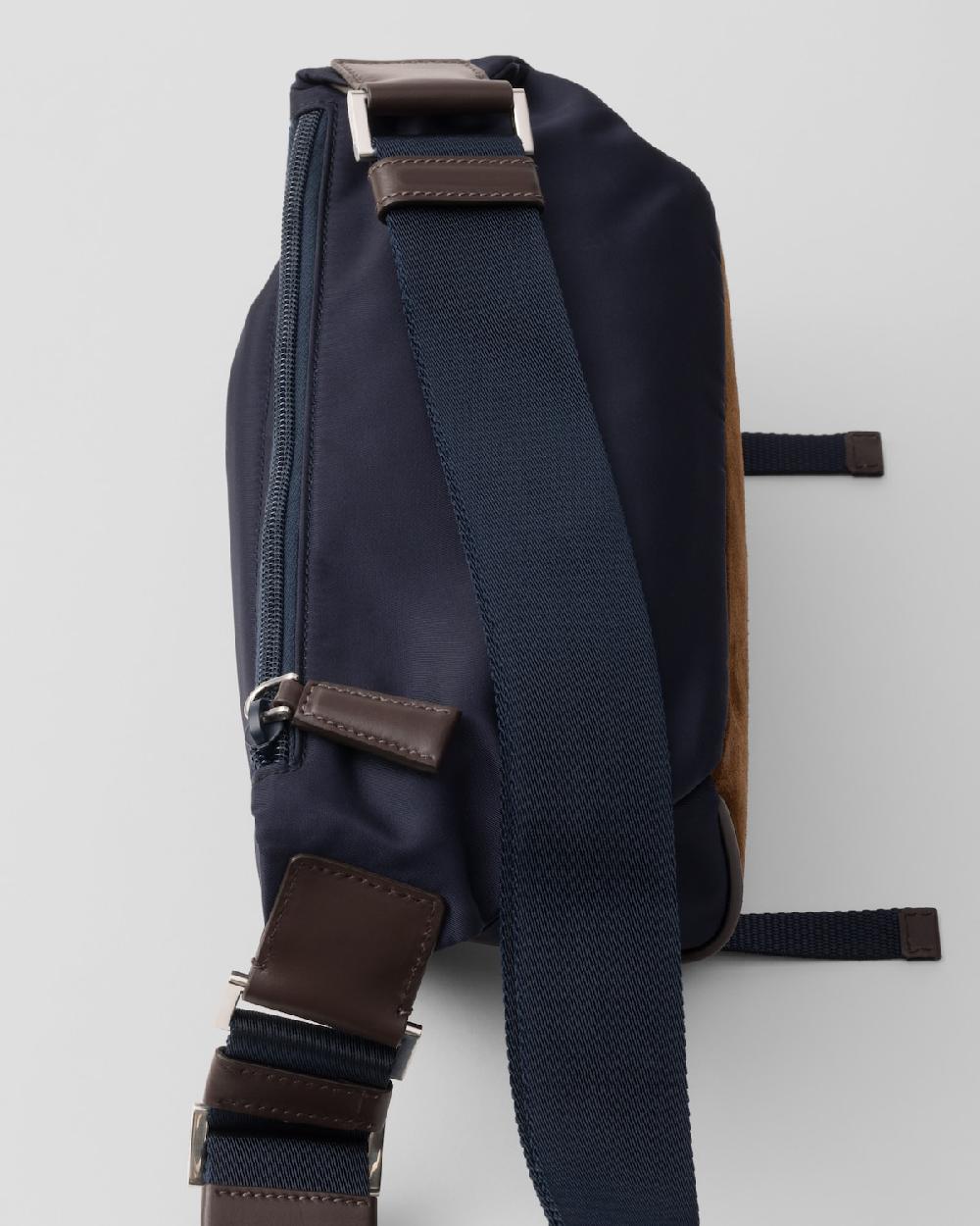 Prada Bolso bandolera de Re-Nylon y piel pequeño Rebajas online