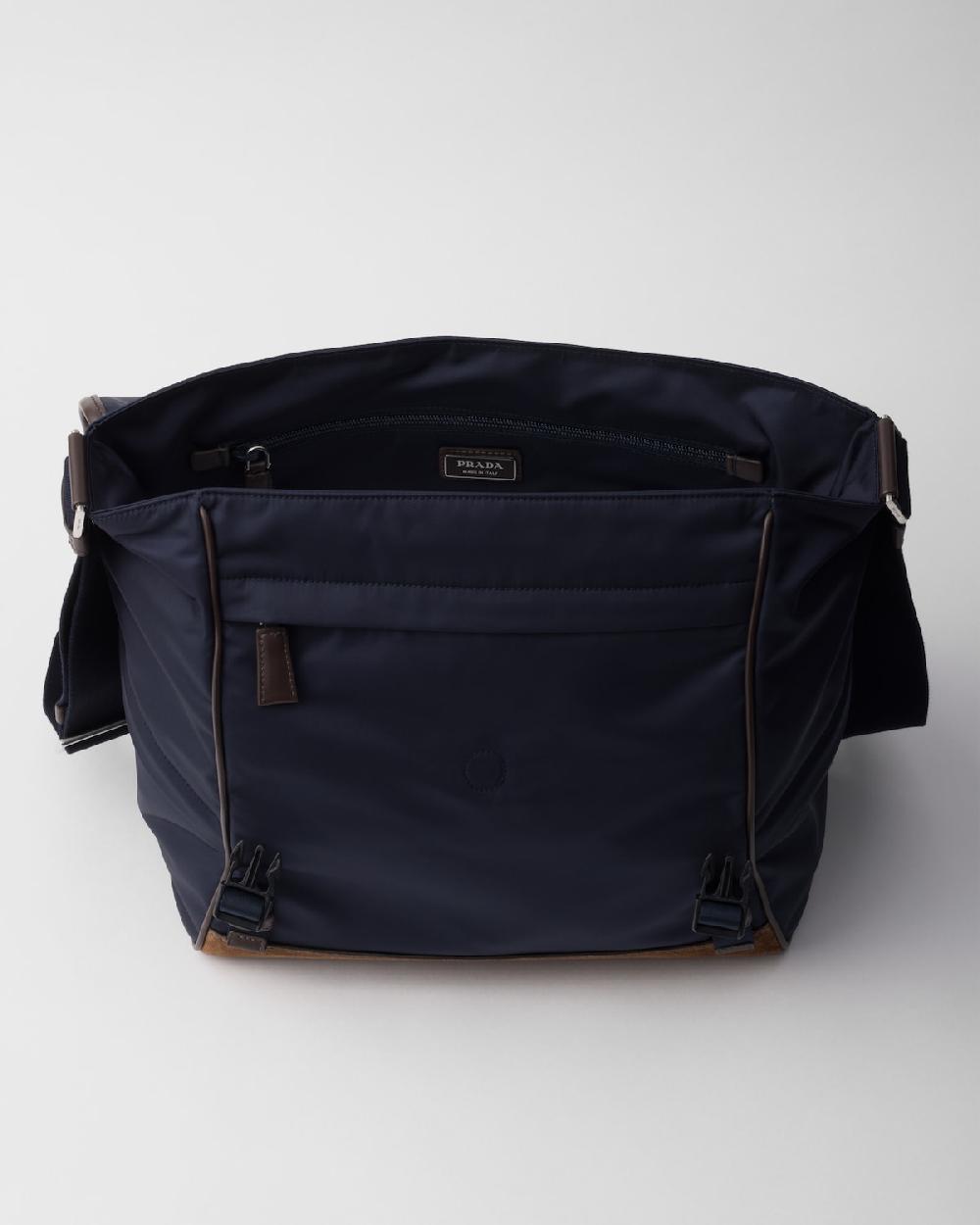 Prada Bolso bandolera de Re-Nylon y piel pequeño Envío gratis