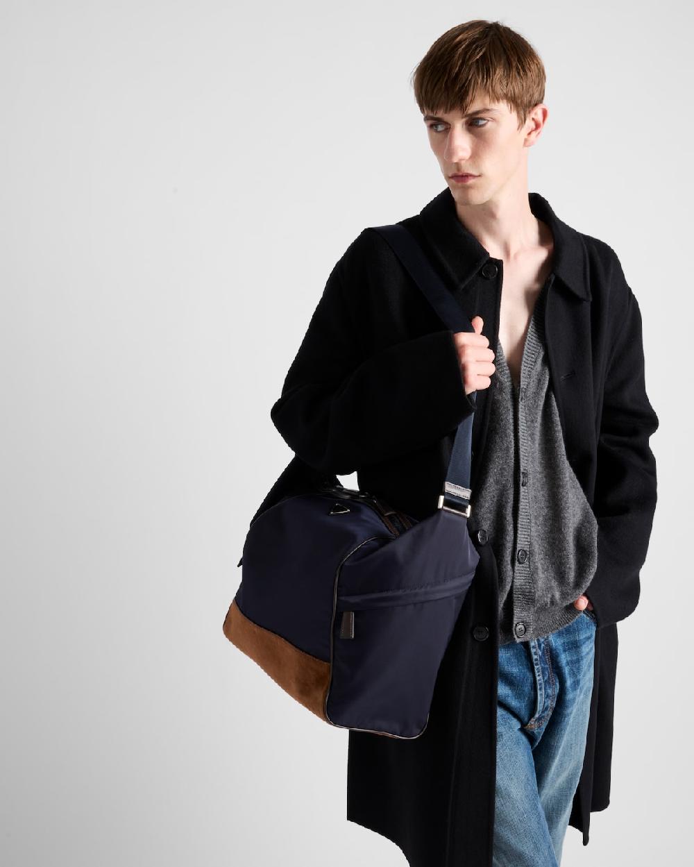 Prada Bolso bandolera de Re-Nylon y piel Envío gratis