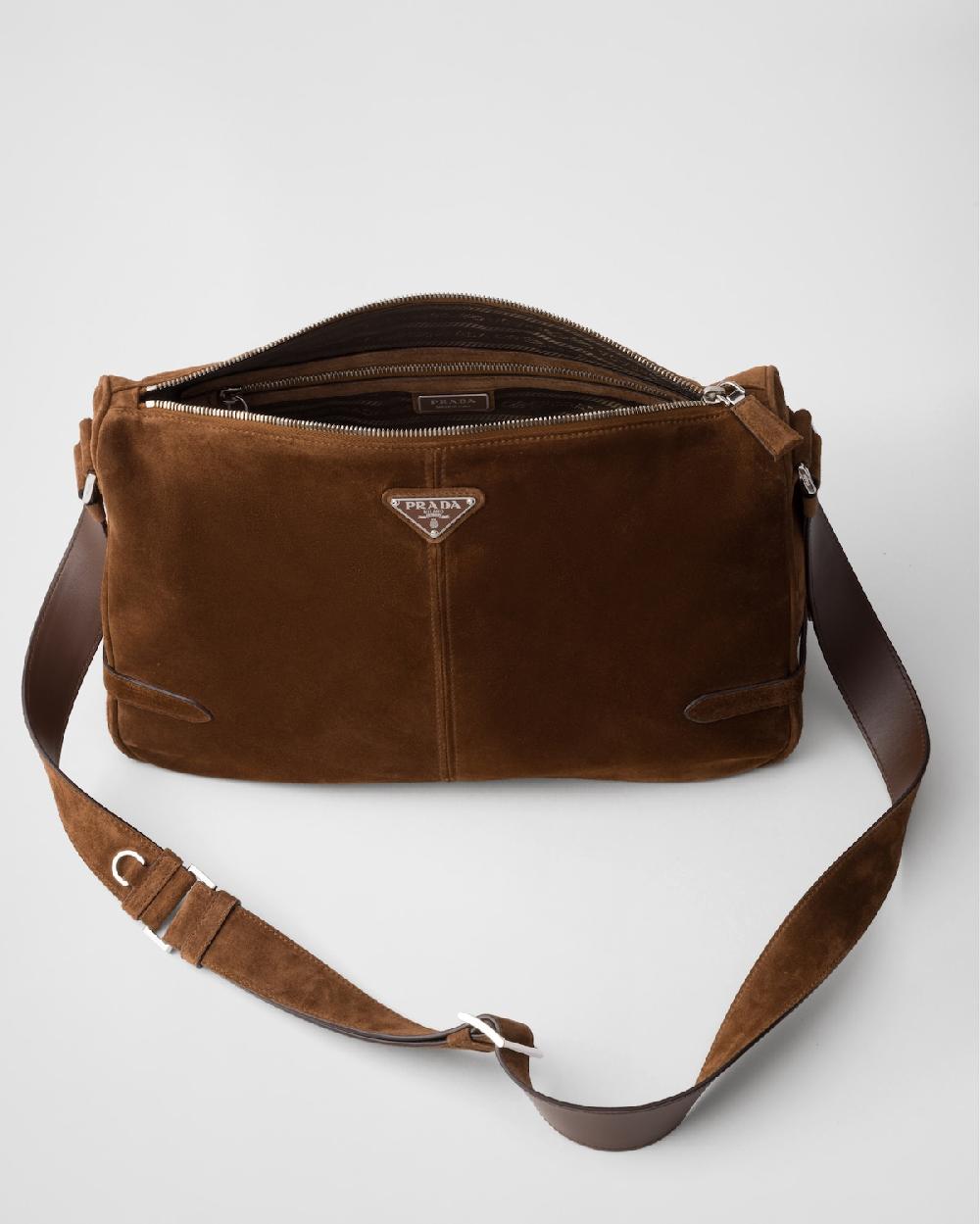 Prada Bolso bandolera de ante Últimos 3 días
