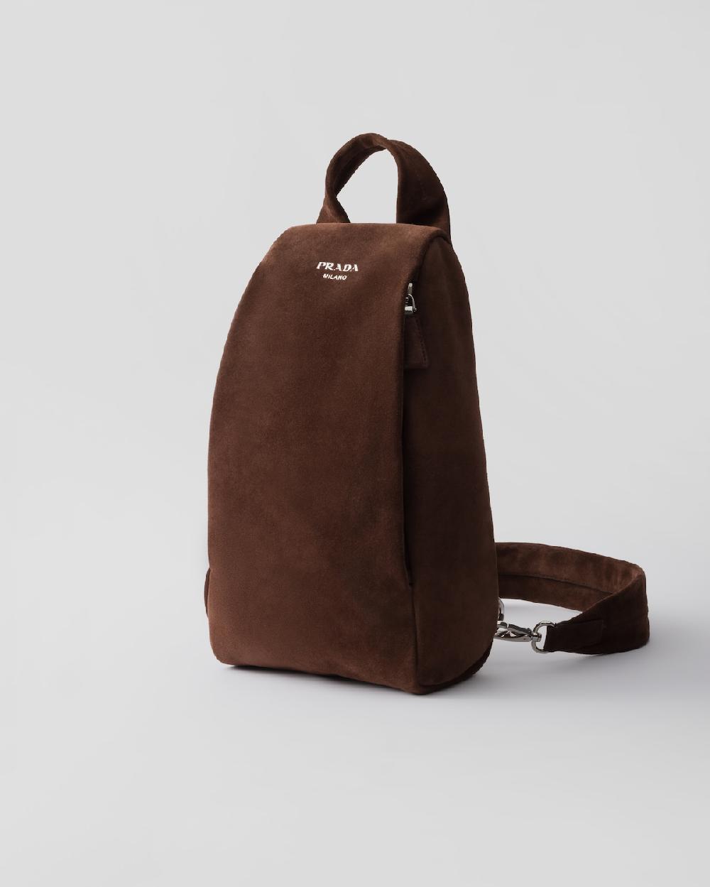 Prada Mochila de ante ÚLTIMAS EDICIONES